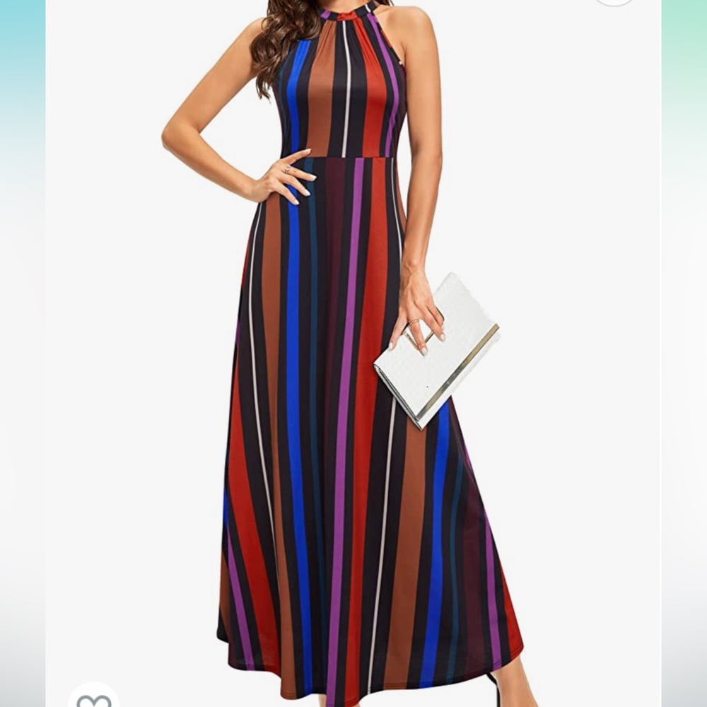 Amazon vertical Striped Maci dress!